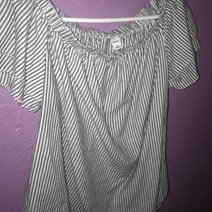 Old navy off shoulder striped top